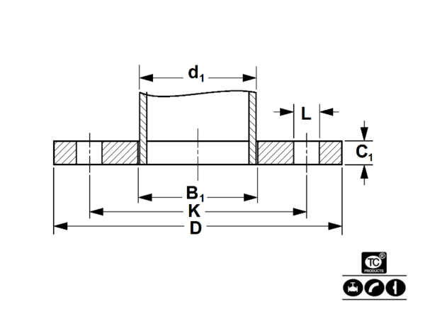 FLAT FLANGE EN 1092-1 01 PN06 - Image 2