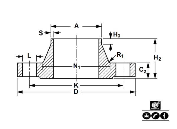 WELDING NECK FLANGE EN 1092-1 11 PN10/16 - Image 2